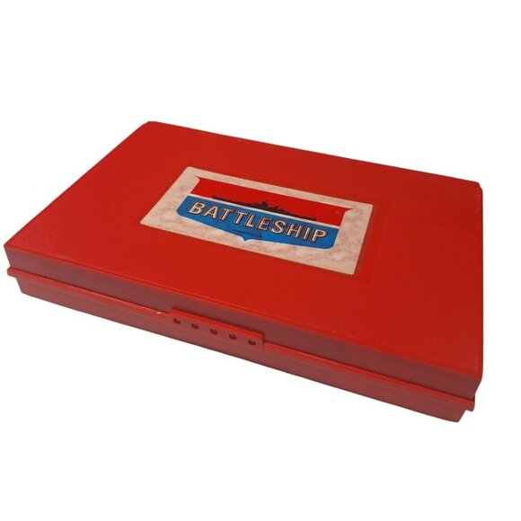 1970s Battleship Replacement Pieces Red Boats Pegs Travel Aircraft Carrier - Picture 2 of 7